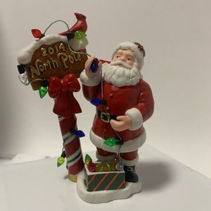 Danbury Mint 2014 Santa North Pole Ornament